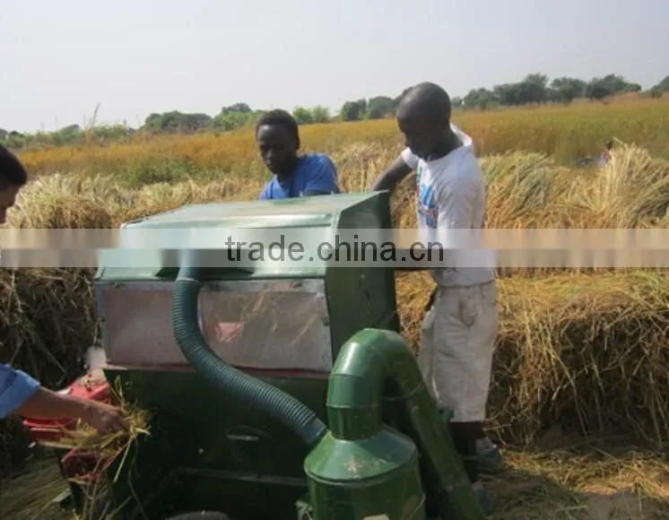 Home use small capacity paddy thresher