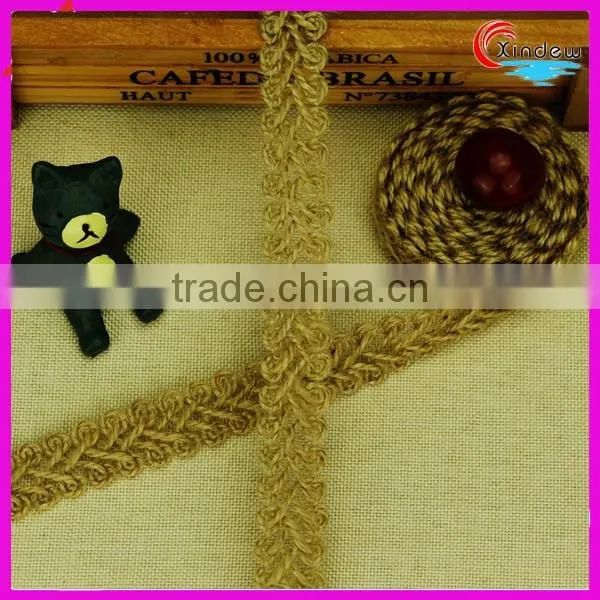 2cm Linen Trimming Symmetrical Circle Shape