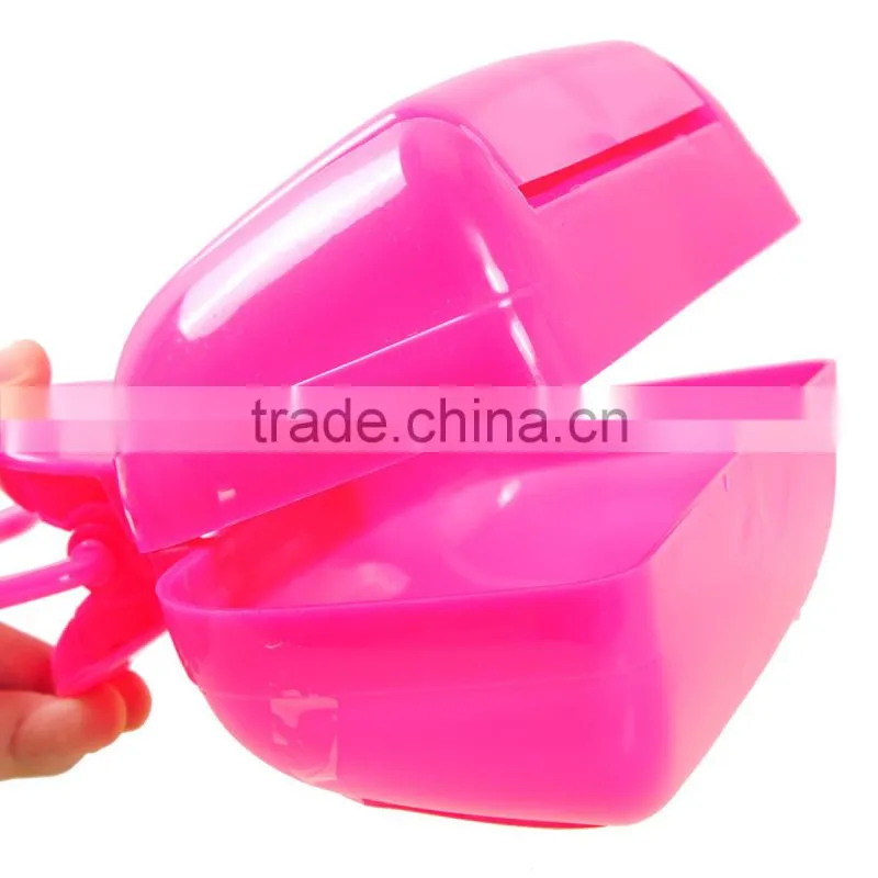 Pet Dog Pooper Poop Scooper Clear Tool Interlayer Clip Three Colors Random New