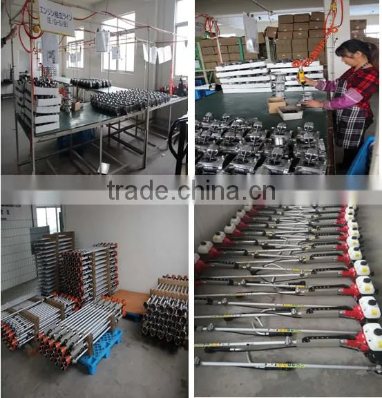 Portable gasoline brush cutter engine