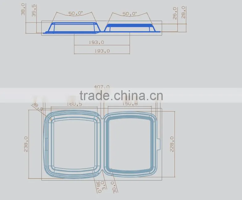high efficiency fast food box making machine