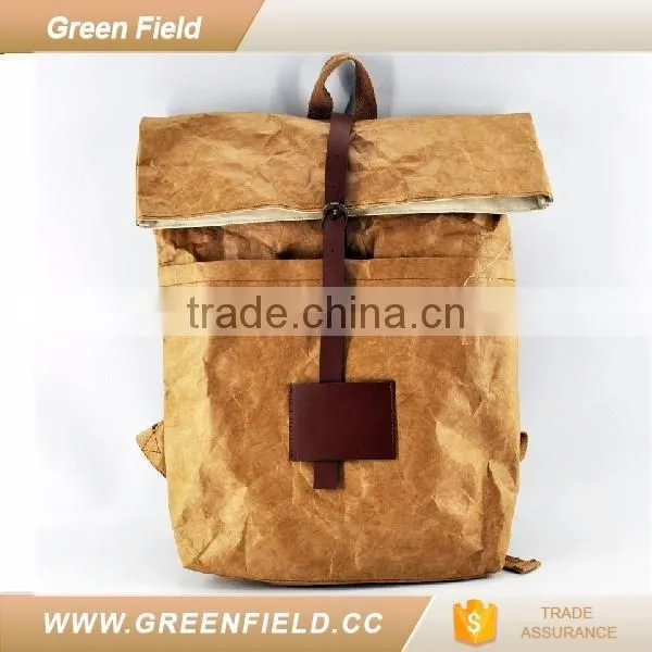 Unisex tyvek paper scholl rolling backpack everyday use