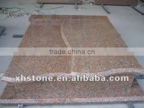 Southeast traditional style black polished monument