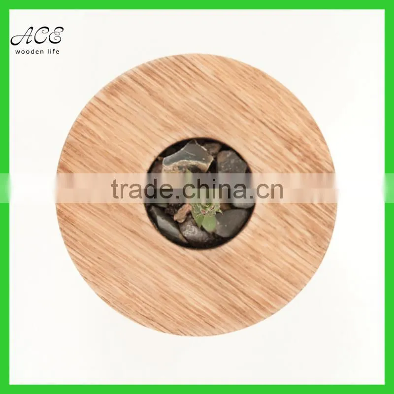 Wooden planter Wooden plant pot