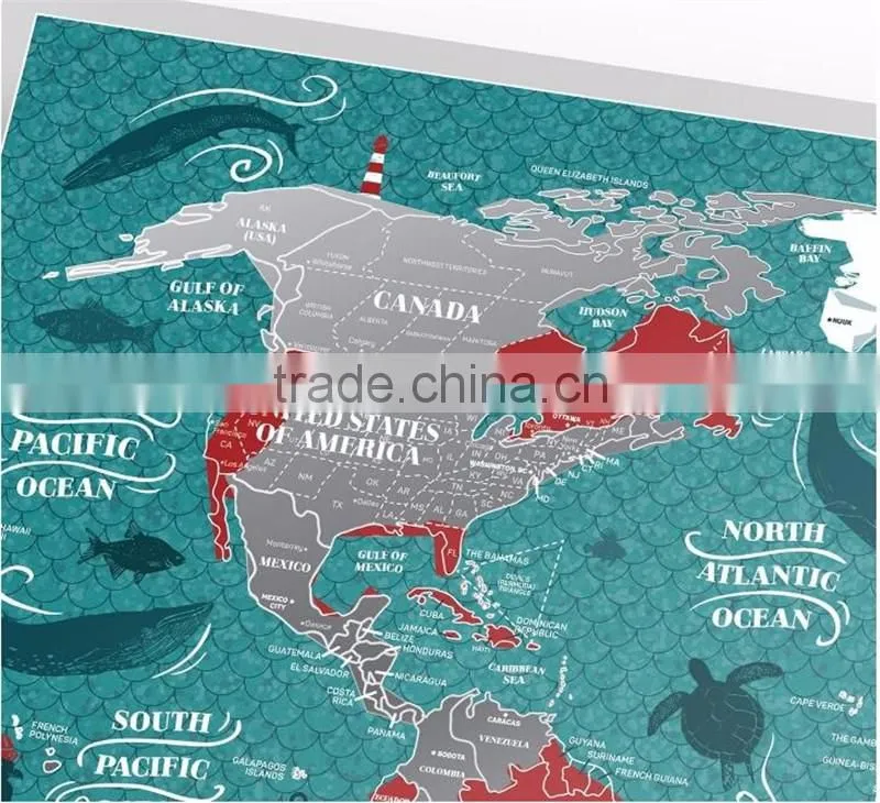 Scratch Places Off World Map Places I've Been Travel Map Great Scratchable Map Gift For Any Traveler