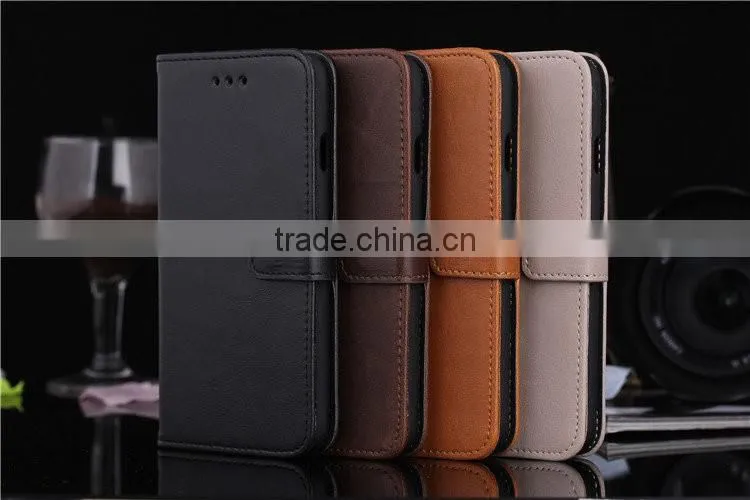 Leather phone case flip PU leather phone shell protective back cover for iphone 6
