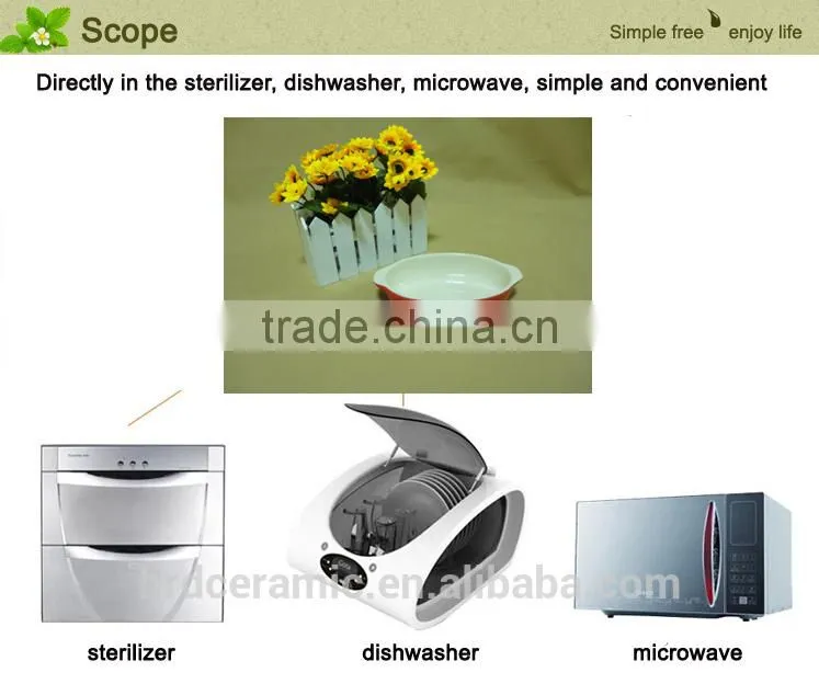 new with handles porcelain round ceramic cake bakeware