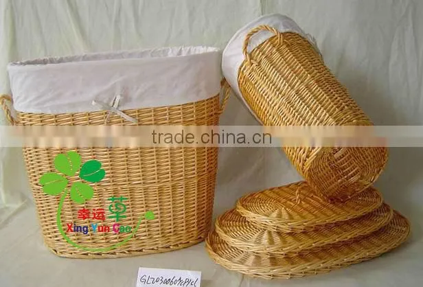 Beautiful rattan wicker Laundry basket with lids & large storage basket
