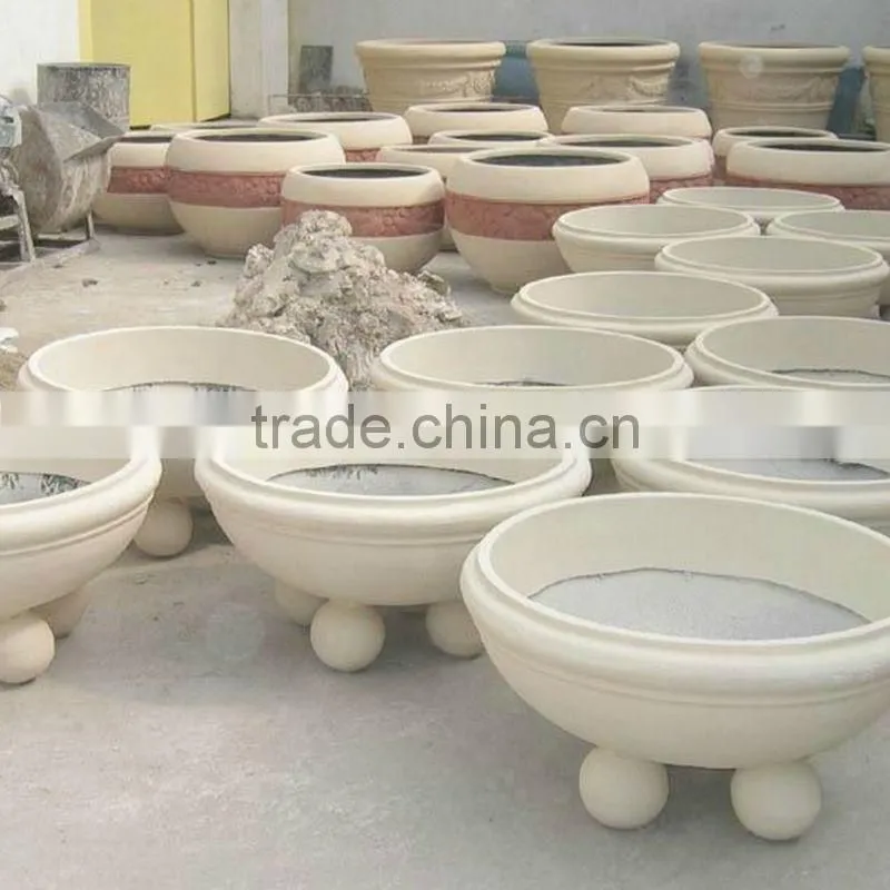 Fiberglass planter pots