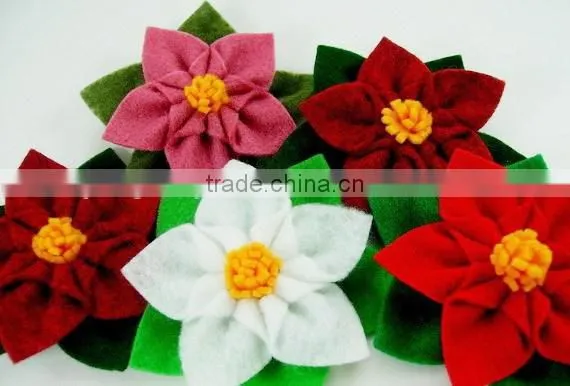 2017 new hot cheap craft wholesale beautiful handmade felt decorative headband bulk import China artificial small fabric flowers