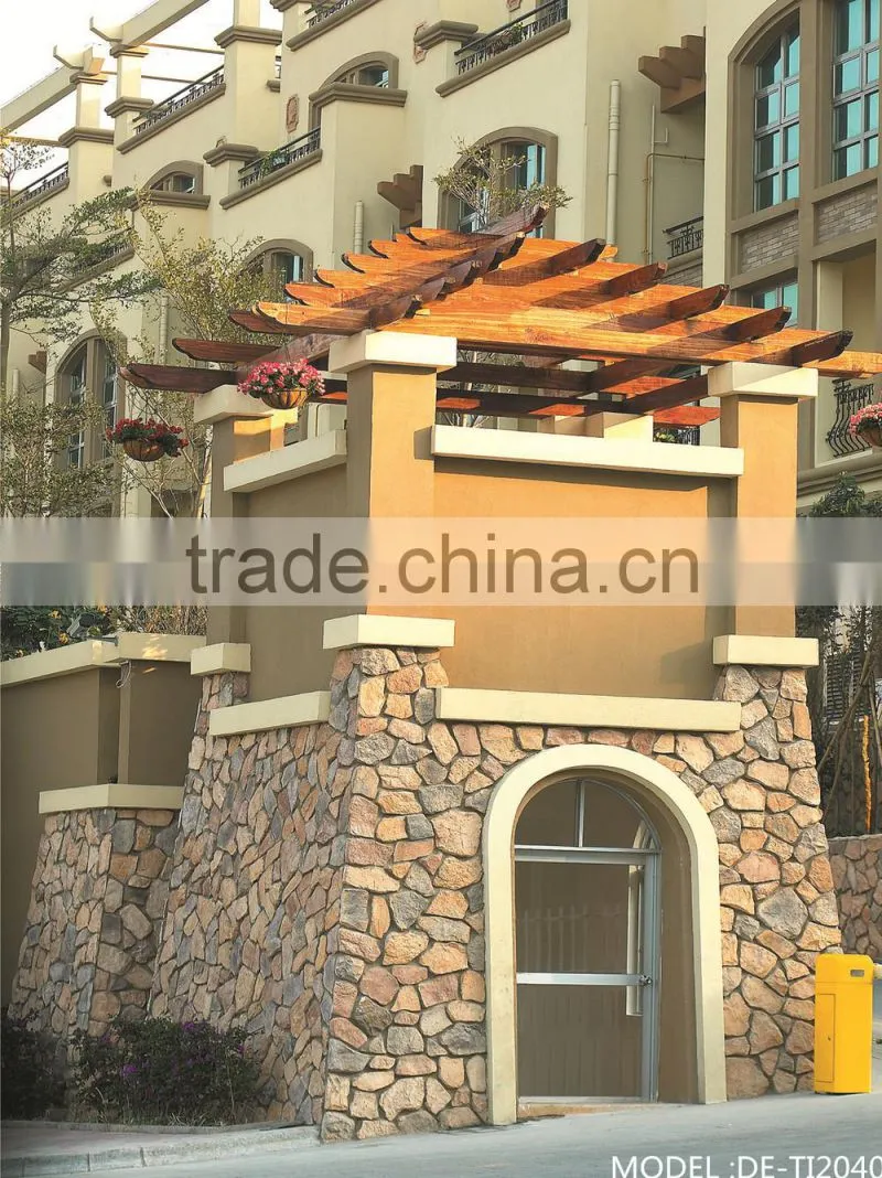 2014 hot sale cheap stone veneer, durable garden wall stone, stacked ledge stone wall