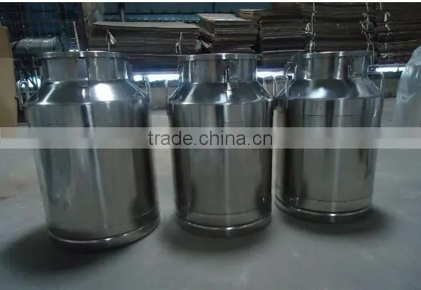 High quality mirror polished food sanitary 304 stainless steel milk can