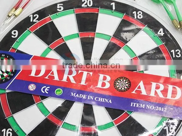 Funny round dart board with darts