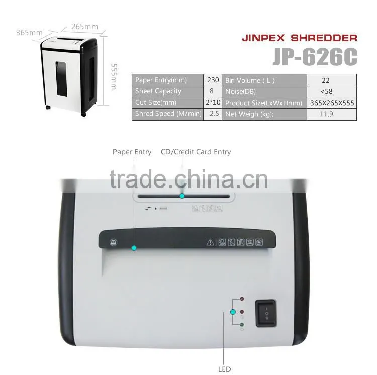 electric office home confetti shredder micro cut 8 sheets Paper shredder mahcine