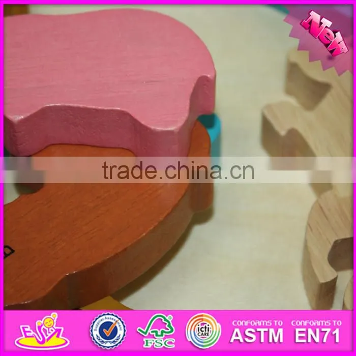 2016 Educational wooden animal children toy puzzle W14A158