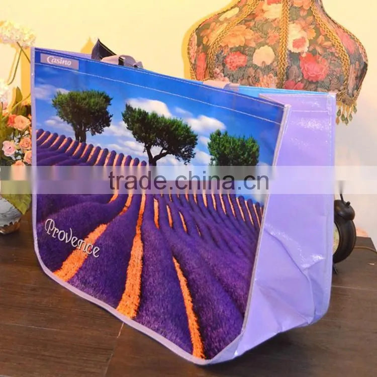 Promotional Reusable Laminated PP Woven Shoper Bag