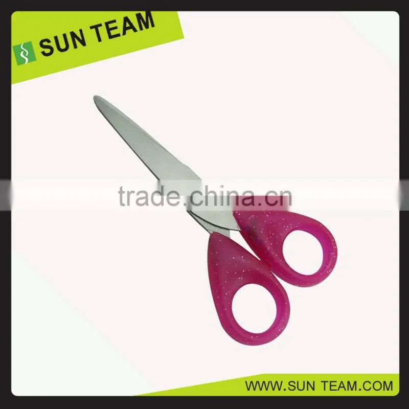 SC018A 5" Bling round hole handle best quality student scissors for paper cutting