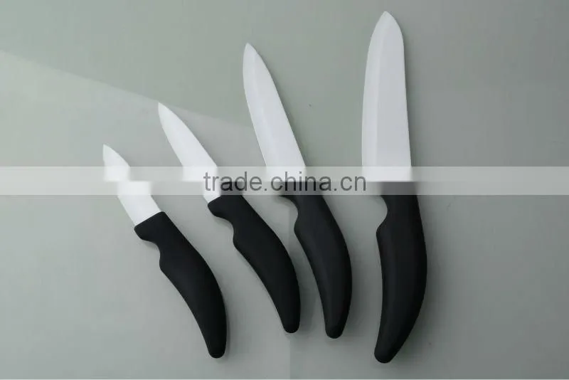 4 Pieces With Gift Box Black Handle Zirconia Ceramic Knife