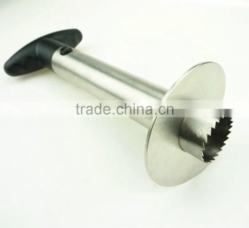 42061 Easy Cooking Tool Stainless Steel Pineapple Peeler Corer Slicer With Colorful Handles
