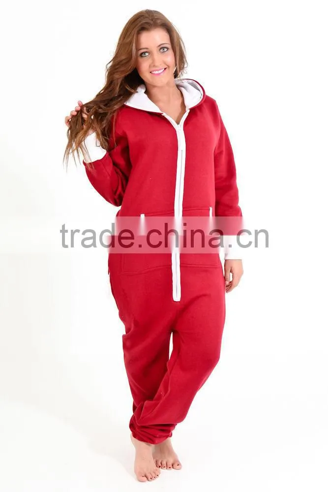 Women's Ladies Sleeping Suit Hoody Hoodie One Piece Tracksuit