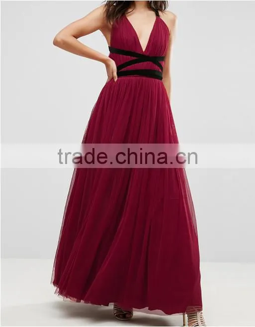 guangzhou latest cheap clothing Cross Back Maxi Dress Sexy Good Night Photos