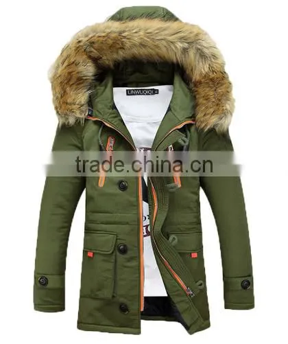 Custom Super warm windproof jacket unisex parka cotton padded winter jacket