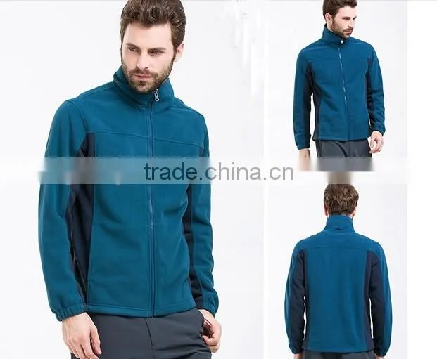 Warm windstopper softshell jacket zipper up micro polar fleece jacket