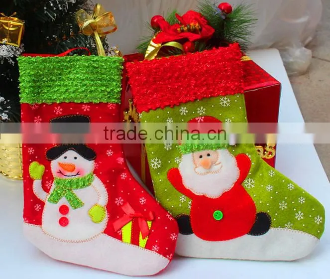 China supplier wholesale good quality Christmas Decorative Socks,new design christmas gift sock