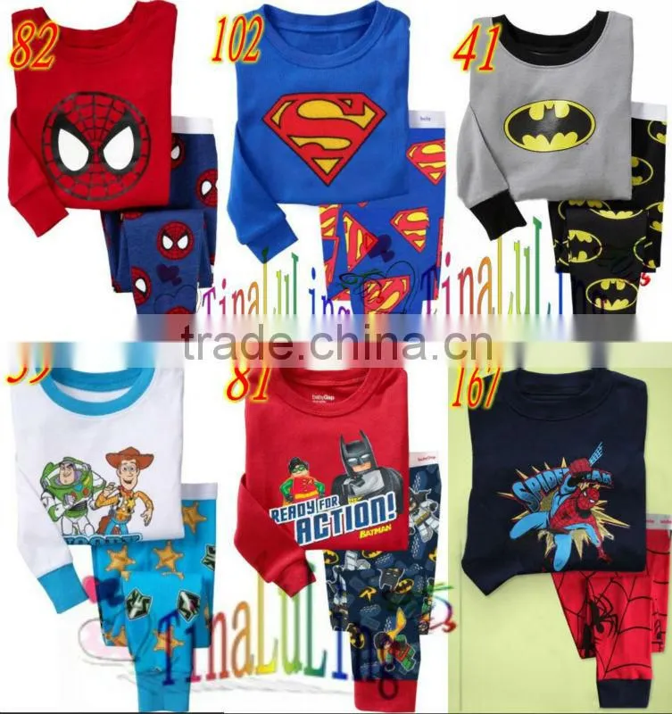 boys cute baby pajamas suits children's cotton sleeping wear