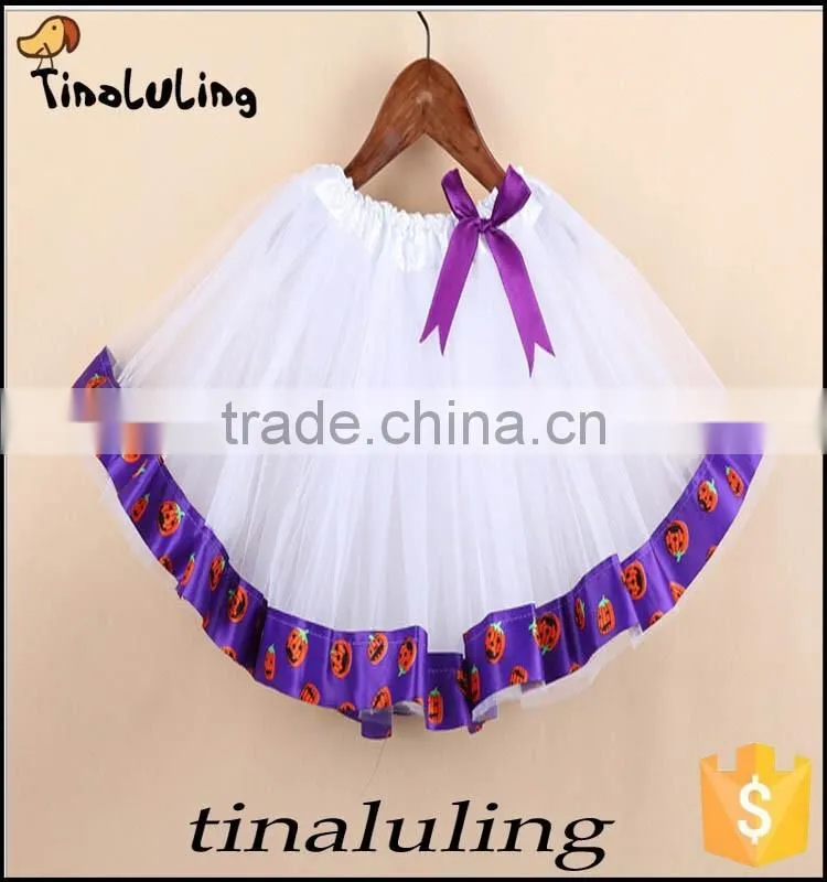 new fashion halloween Pumpkin tutu skirts children holiday tutus baby dance wears Halloween Pettiskirt