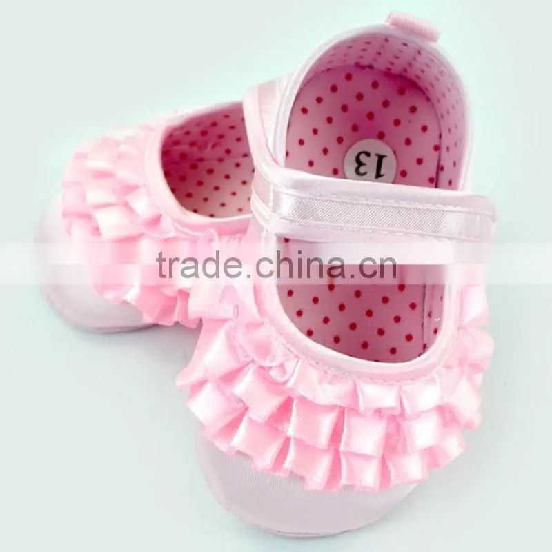 2016 Hottest Ruffle Moccasin Fancy Baby Girls Shoes, Baby Prewalker Shoes LBF2015122301