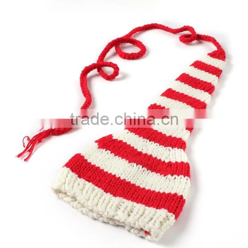 2pcs pants and hat set photo props hand crochet fashion deer animal knitting photography
