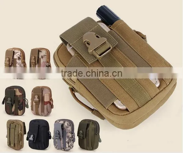 2016 mutifunctional Oxford camouflage outdoor sport running waist tool bag