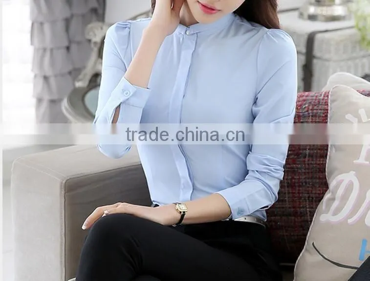 custom womens chantity nice design fashionable ladies formal tops and blouses models for summer