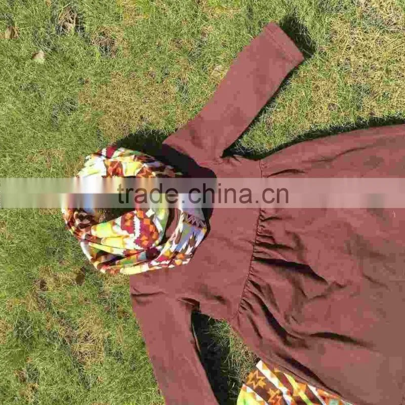 FALL OUTFITS persnickety girls 3 pieces sets girls Christmas pant sets girls boutique clothes kids brown top sets