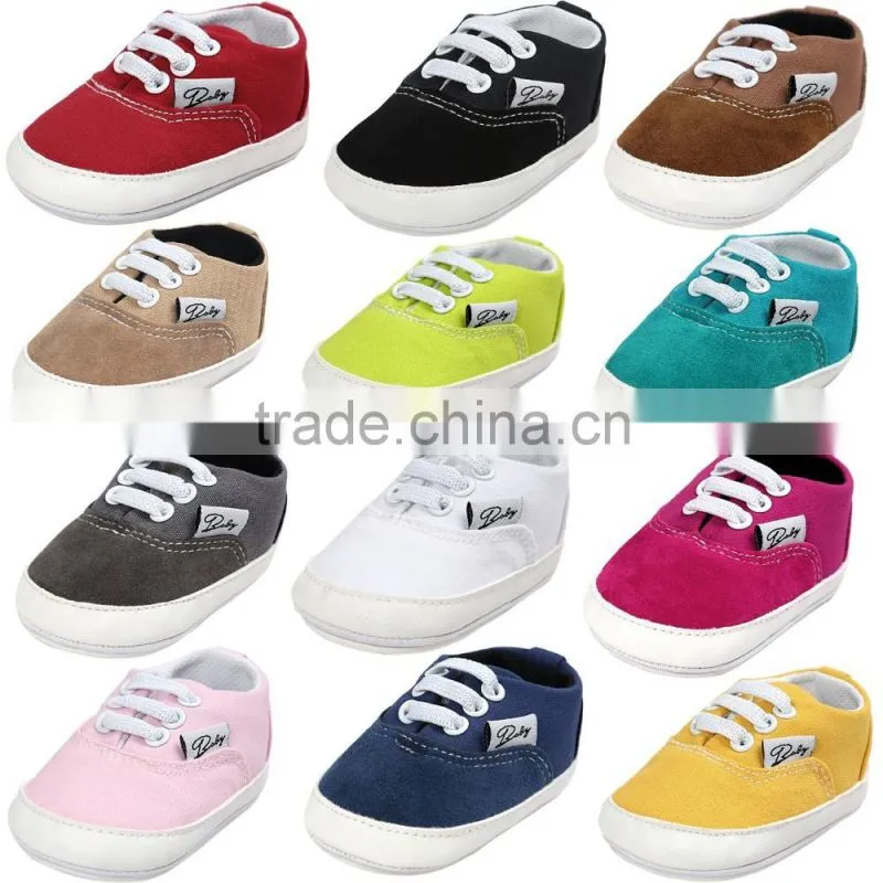 2017 baby shoes, colorful baby boy canvas shoes