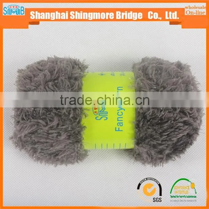 Shopping knitting yarns china supplier cheapest price wholesale 100% nylon feather yarn eyelash yarn for hand knitting scarf