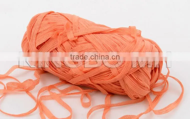 Fishnet fancy yarn for knitting scarf