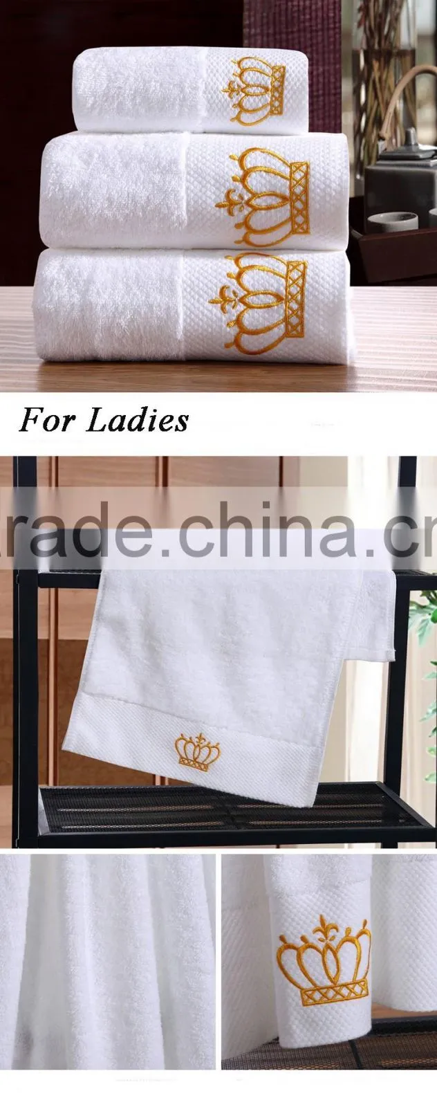 100% organic cotton bath towel gift set
