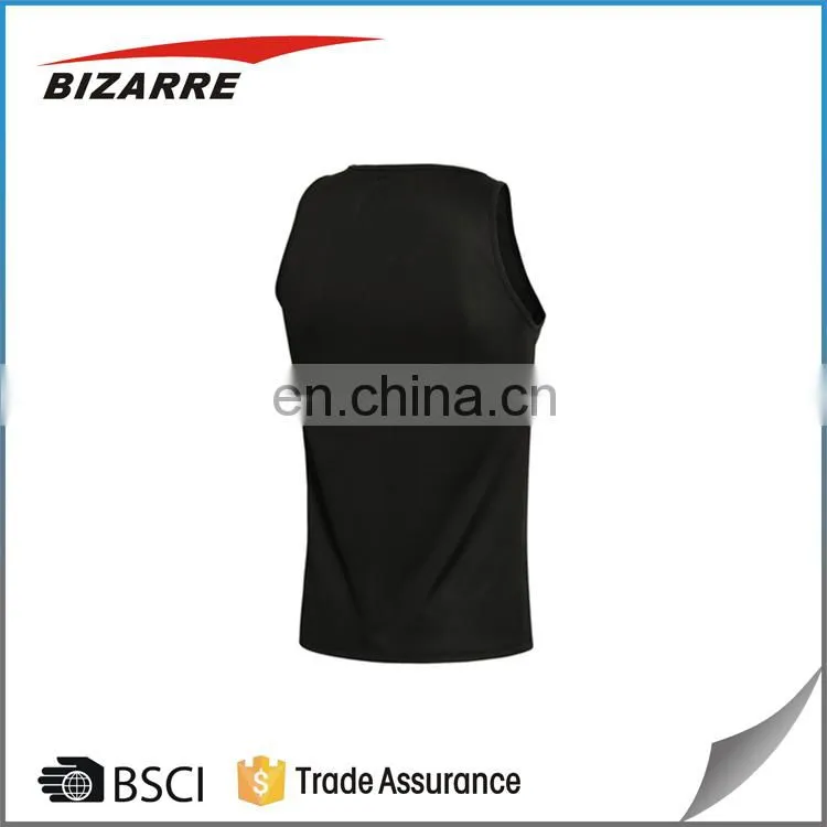 Cool 100% polyester breathable running singlet men