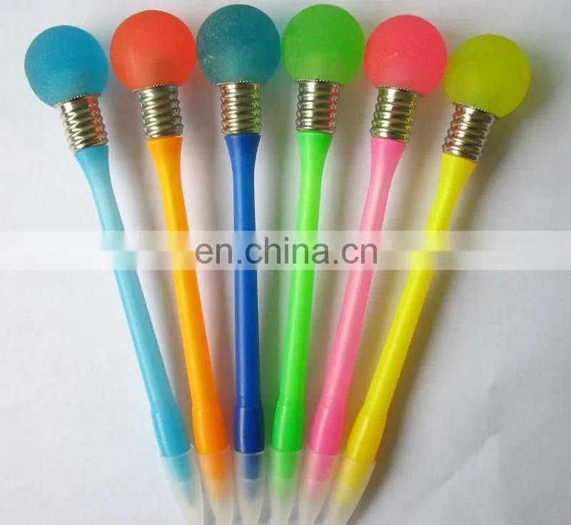 light up ball point pen-rubber grip-projector-aluminum-multicolor-twist on