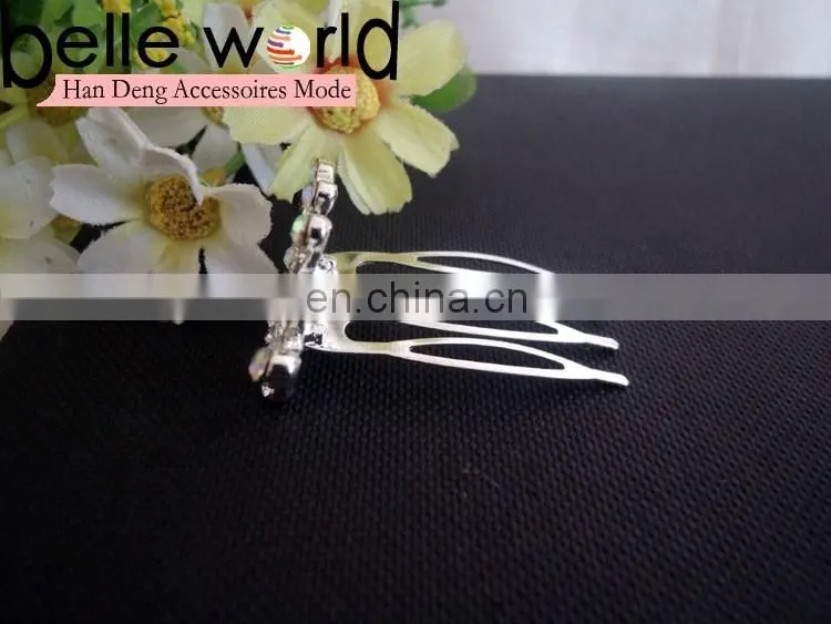Wedding Mini Tiara Rhinestone Hair Comb Clip
