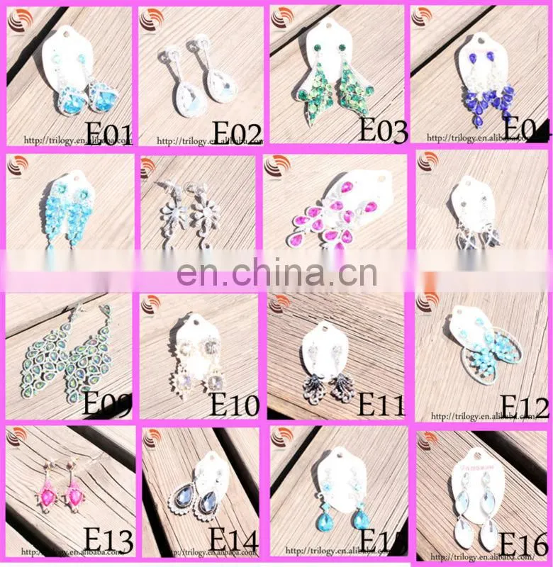 2014 latest design alibaba lady diamond earrings