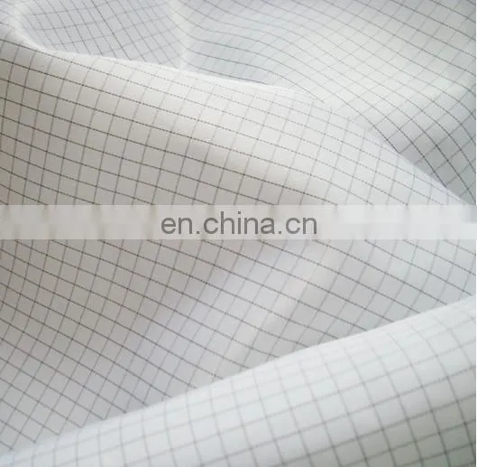 Maxsharer direct selling antistatic polyester esd 5mm grid fabric in promotion