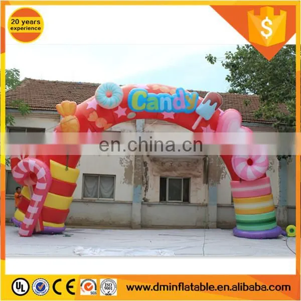 Event decoration colorful candy inflatable arch C-439