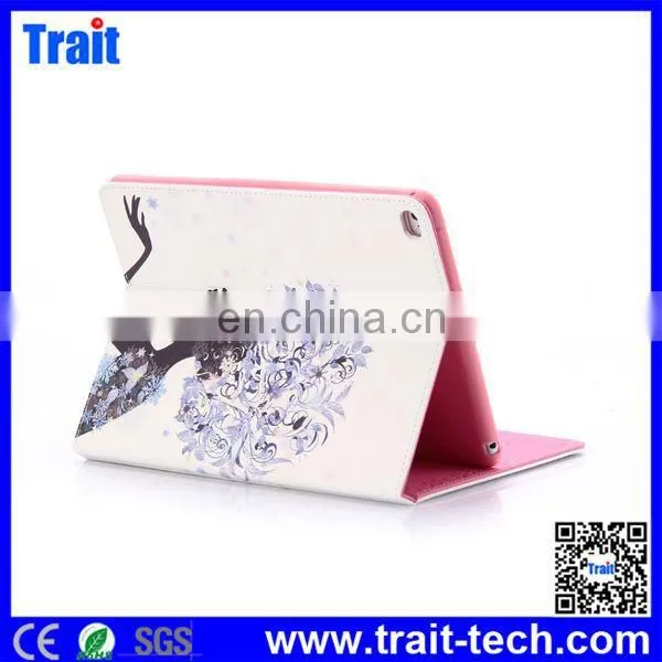 China New Design Popular Wallet Style Diamond Studded Magnetic Buckle Stand for ipad air 2 leather case wholesale