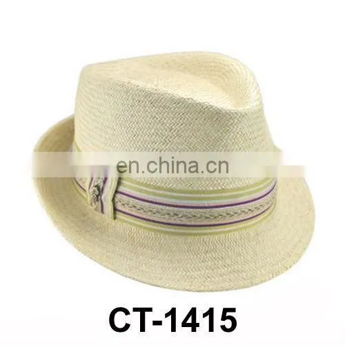 fashion design mens paper straw hat