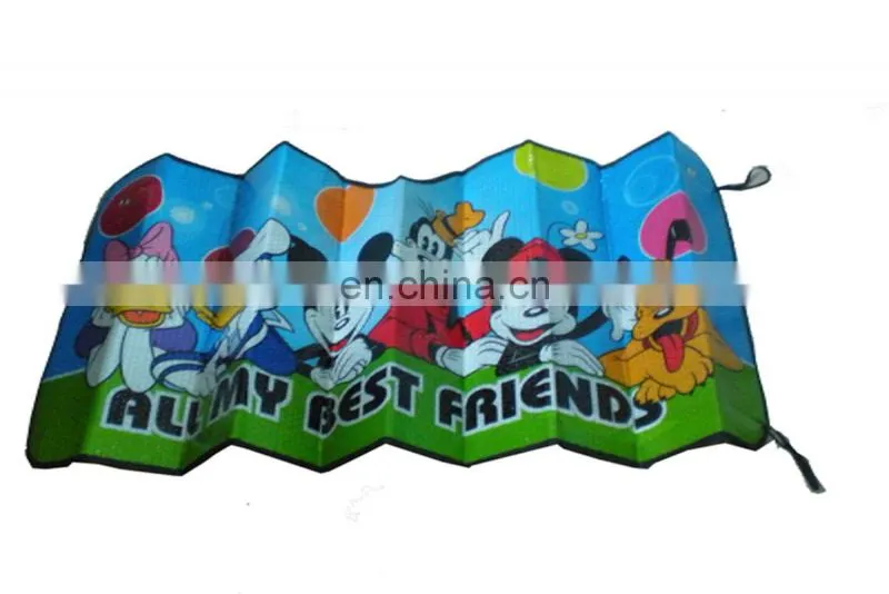 Foldable PE bubble front car sunshades