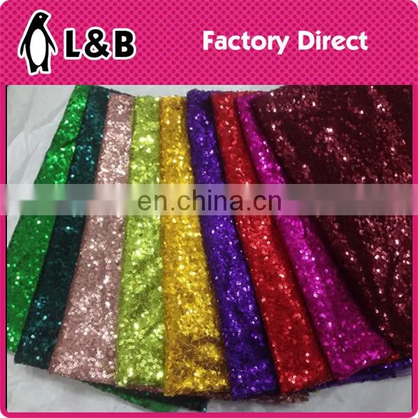 2017 High quality fashion colorful sequin embroidery fabric