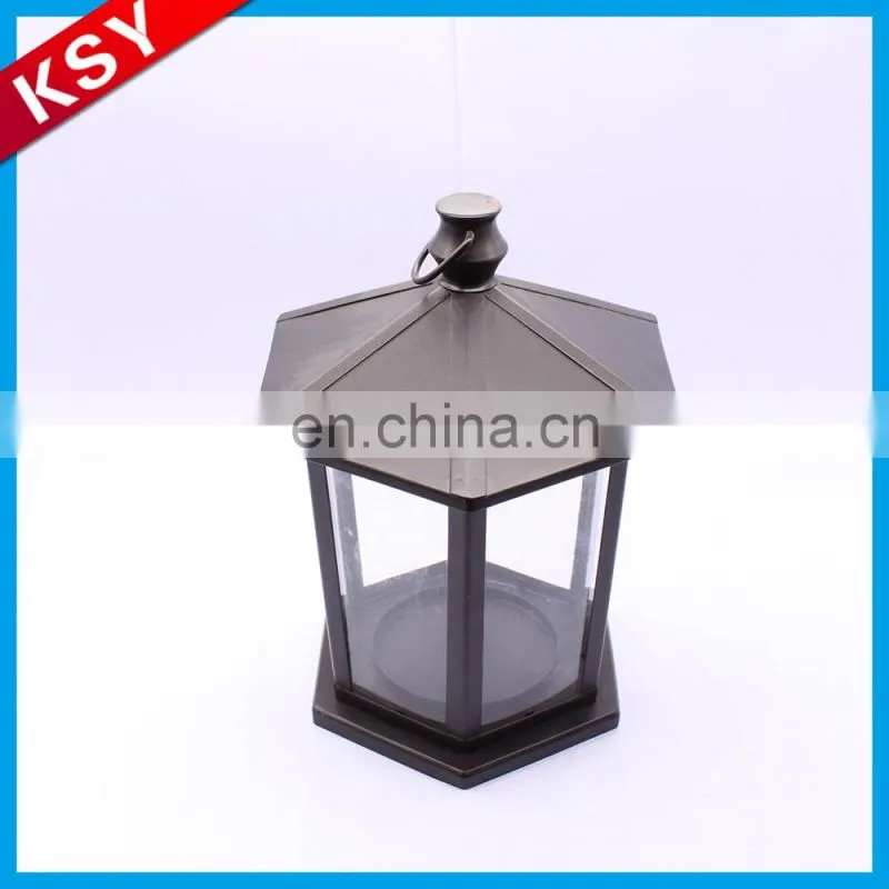 Fashionable Volume Supply Silver Small Metal Glass Candelabra Antique Lanterns Candle Holder
